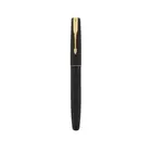 Parker Frontier Matte Black, Gold Trim, Roller Ball Pen Refillable Ink - Blue