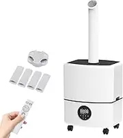 Commercial Industrial Humidifier, 4000ml/h Cool Mist Humidifier, 25L/6.6Gals Large Humidifiers for Bedroom with 3 Mist Mode, 360° Nozzles, Automatic Water Filling, for Plant Greenhouse Office