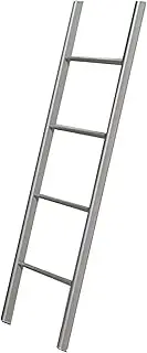 Bed Ladder for Kids/Elderly/Adults, Metal Twin Bunk Bed Ladder with Hooks & Fitting, Heavy Duty Bed Ladder for Bedroom Loft Apartments RV Bunk Bed, Loads 150kg (Color : White, Size