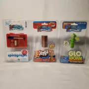 World’s Smallest Toys-Glo Worm, Jenga & Spirograph