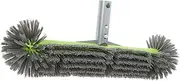 Yardwe Plastic Pool Brush Head Swimming Pool Cleaning Brush Long Dense Bristles Easy to