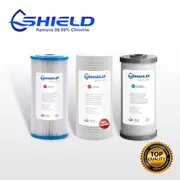 10" x 4.5" Triple Whole House Water Filter Replacement Cartridges Pack 3 Stages