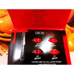 ☆春盛實業☆DIOR 迪奧 超惹火唇膏四色試用卡 4*0.5ML(色號999+851+777+770) (旅行用)