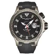 DeLaCour Men's 'Promess' Deep Diver Black Dial Automatic Watch WATI0040-1342