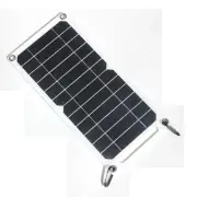 6W High Efficiency Solar Charging Panel Portable Outdoor USB Monocrystalline Silicon Solar Charger Perfect for Phones an
