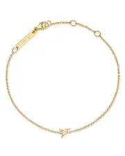 Zoe Chicco 14K Yellow Gold Itty Bitty Symbols Hummingbird Link Chain Bracelet