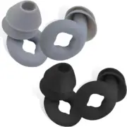 Noise Cancelling Ear Plugs for Sleeping, Concerts & Swimming - 2 Pair Silicone