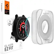 SPIGEN EZ Fit GLAS.tR Slim Screen Protector Designed for Samsung Galaxy Watch 5 Pro (45mm) 9H Tempered Glass Screen Protector [2-Pack] - Clear