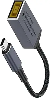 ISLOPU DC Slim Tip Female Input to USB C PD Male Power Charging Cable,for Rectangle Mouth Power Adaptor to USB Type-C PD Output 5V/9V/20V.Used to Charge Phones,Tablets,Laptops.