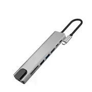 USB HUB Usb C HUB to Muti USB 3.0 HDMI 4K /SD/TF Card Reader/ PD charging Audio /RJ45 Adapter for MacBook Pro USB Hub Splitter