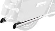 Python P-1801-0410 3.5 Inch Slash Cut Slip-on Muffler for Harley Slash Up Touring Family (95-14)