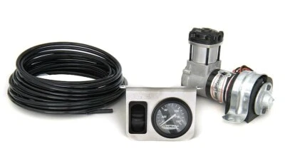 Ridetech 30111500 On-Demand 1 way compressor Kit w/analog gauge.