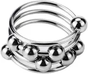 Metal Cock Ring Sex Penis Ring Adult Toy Steel Cock Ring For Men Or Couples, Harder Longer Erection Enhancer 28Mm