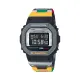 【CASIO G-SHOCK】復古錄音帶風格方形數位運動腕錶-拼接色/DW-5610MT-1/台灣總代理公司貨享一年保固