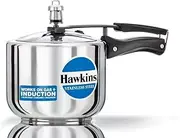 [HAWKINS] Stainless Steel Induction Compatible Pressure Cooker (Tall), 3 Litre, Silver (HSS3T)