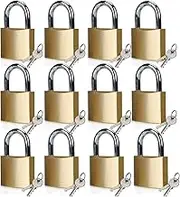 Pad Lock Set 45mm(1-3/4") Wide, 3-Pack with Same Keys for Gate Lock, Storage Sheds Stainless Steel Pick Heavy Duty Padlocks Keys Keyed Padlock Laminated Steel Keyed Alike