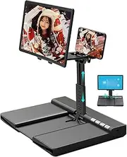 Magnifying Glass,12" Screen for Cell Phone with Bluetooth Speaker Newest Version Universal Tablet Phone Telescopic Stand Pull-Out HD Amplifier Video Projection Foldable Enlarger