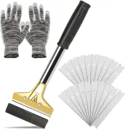 Razor Scraper, 4 in Floor Scraper Tool with 20PCS Extra Metal Blades, Paint Scra