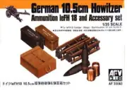 AFV Club 1/35 GMN 10.5cm Howitzer Ammo & Accessory Set #35062 USA
