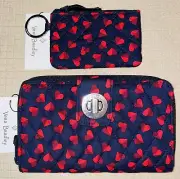 Vera Bradley *FREE PENS* Sweet Hearts Turnlock Wallet & ID (See Description)