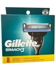 Gillette Mach3 Razor Blade Refills, 8 Cartridges NIB