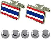 [Select Gifts] Shirt Dress Studs Thailand Flag Cufflinks