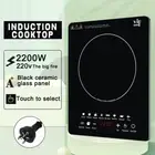 2200W Portable Electric Induction Cooktop Ceramic Glass Fireless Kitchen Cooker