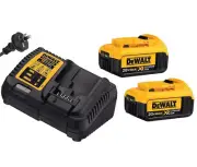 Genuine DEWALT XR LI-ION BATTERY CHARGER DCB101 dcb105 10.8V - 20V with 2 DCB205