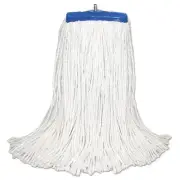 Boardwalk BWKRM32016 Cut-end Lie-flat Mop Head, Rayon, 16oz, White, 12/carton