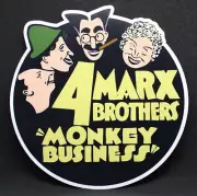 The Four Marx Brothers Monkey Business Vinyl Decal / Sticker Groucho Harpo Chico