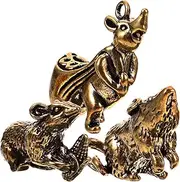 TOVINANNA Rat Decorative Pendant for DIY Jewelry Keychain Charm Chinese Zodiac Rat Charm Accessory