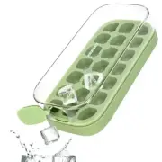 Ice Cube Tray, 21 pcs Easy Release Ice Mold - Silicone Ice Cube 21pcs Green