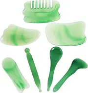 7-piece Resin Massage Set Face Scalp Scraper Beauty Tools Natural Resin Luxury Facial Spa