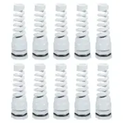 10Pcs PG11 Waterproof Cable Gland, Spiral Strain Joint for 5-10mm Wire, White
