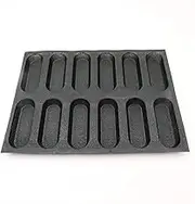 RHAIYAN Silicone Baguette Pan-Non-Stick Perforated French Bread Pan Forms,Hot Dog Molds, Baking Liners Mat Bread Mould Specific