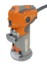 Ridgid 5.5 Amp Corded Compact Power Trim Router With Micro Adjust Dial R24012...