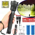 SUPER BRIGHT 110000LM XHP90 LED Flashlight Torch Rechargeable Torch Light AU