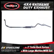 Redback 3" Exhaust Large Muffler & cat for Nissan Navara D40 3.0L 01/11-07/15