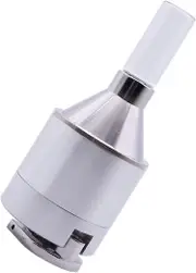 Metal Powder Portable Grinder Hand Mill Funnel Ultra- with Glass Vial for Outdoor Camping Travel Use