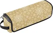 [sanluoli] Hair Tools Travel Bag with Removable Heat Resistant Mat Hair Tools Organizer Storage Bag Merry Christmas Travel Essentials for Women