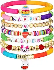 [Generic] Charm Bracelets For Girls, Link Bracelets For Women, Stretchy Bead Bracelets, Vibrant Charm Bracelet, Layered Bead Bracelet, Layered Adjustable Link Bracelets, Layered Bracelet