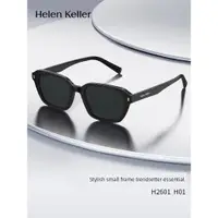 在飛比找ETMall東森購物網優惠-海倫凱勒24新款太陽鏡女多邊方框個性潮偏光墨鏡男防紫外線h2