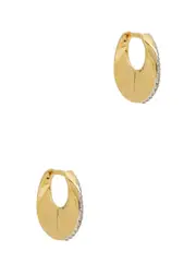 Otiumberg Siren Hoops White Topaz - Gold - One Size One Size