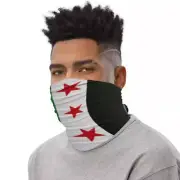 Syrian Flag Neck Gaiter Warmer Hiking Camping Women Headscarf NEW