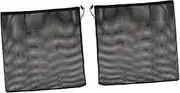 2Pcs Pump Mesh Filter Bag Durable Water Pump Barrier Pouch for Debris Filtration Drawstring Design Resistant Media Bags to Protect Pumps and Fish