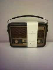 Vintage Style AM/FM Bluetooth Radio Black - Hearth & Hand with Magnolia: