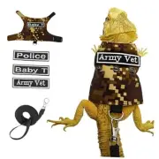 Bearded Dragon Harness and Leash Set Lizard Reptile Small Animal Adjustable