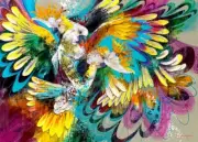 QPuzzles 1000 Piece Jigsaw Puzzle - Cocky Chatterbox