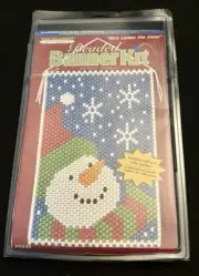 The Beadery Beaded Banner Kit HERE COMES THE SNOW #5440 Craft Products NEW!