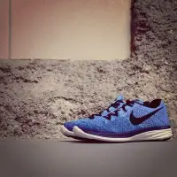 在飛比找蝦皮購物優惠-NIKE FLYKNIT LUNAR 3 藍 黑 藍黑 黑勾